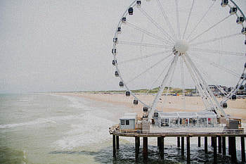 Cities, Shore, Bank, Ferris Wheel, Attraction HD wallpaper