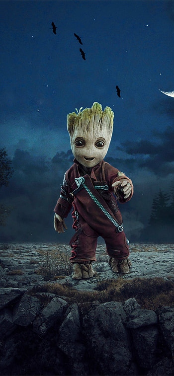 Baby Groot, Samsung Galaxy, Note 9 HD phone wallpaper
