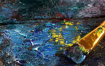 Dark, Miscellanea, Miscellaneous, Brush, Canvas, Butter, Oil, Linen HD wallpaper