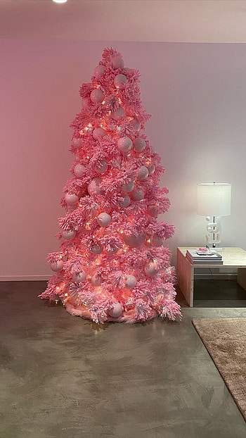 Pink Christmas, Light Pink Christmas Tree HD phone wallpaper