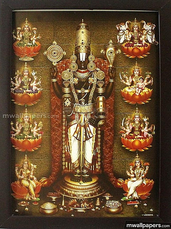 Lord Perumal - Balaji With Ashta Lakshmi - HD phone wallpaper