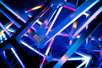 Reflection, Shine, Light, Miscellanea, Miscellaneous, Multicolored, Motley, Construction, Design, Iron HD wallpaper
