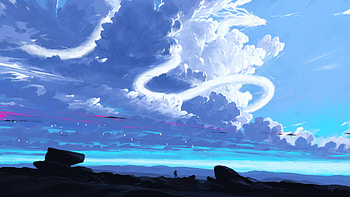 Adventure In Divine Sky, artist, artwork, digital-art, deviantart HD wallpaper