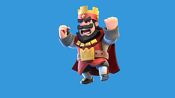 Clash Royale Red King, supercell, clash-royale, games, 2016-games HD wallpaper