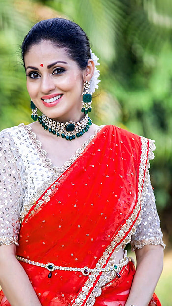 Sada, saree beauty HD phone wallpaper