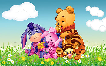 Tigger, Winnie the Pooh, Cute backgrounds, Animated series HD wallpaper