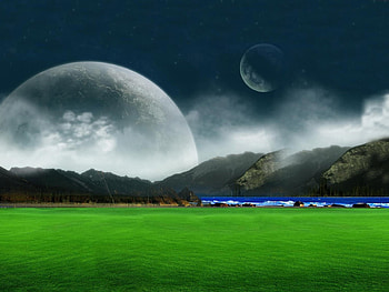 Landscape, Planets HD wallpaper