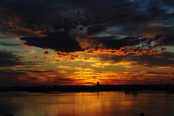 Nature, Clouds, Dawn, Usa, Ocean, United States, Bay, Miami, Florida, Biscayne HD wallpaper