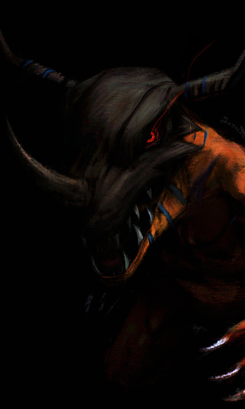 Midnight Roar — Greymon (Digimon), Anime HD phone wallpaper
