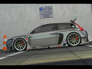 volvo c30 racer from vizualtech design, tuning, volvo, car, c30 HD wallpaper