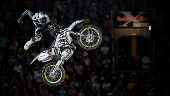Motorcycles, Bounce, Jump, Red Bull, X-Fighters HD wallpaper