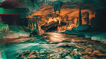 Serene Underground River - Ultra, underground river, cave, river, underground HD wallpaper
