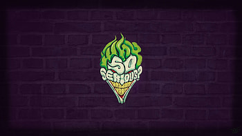 So Serious Joker, joker, art, typography HD wallpaper