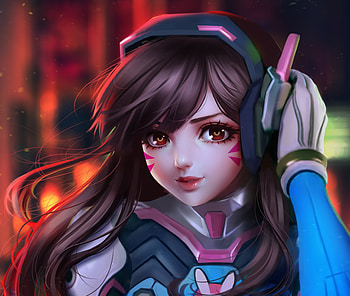 Dva As Kid Overwatch Artwork, dva-overwatch, overwatch, games, artwork, artstation HD wallpaper