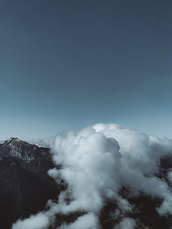 Nature, Sky, Mountains, Clouds, Rocks, Fog HD phone wallpaper