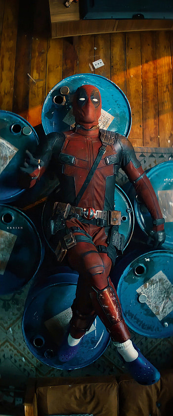 Deadpool, blue HD phone wallpaper