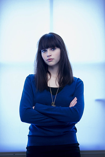Beautiful, blue tshirt, Felicity Jones, actress HD phone wallpaper