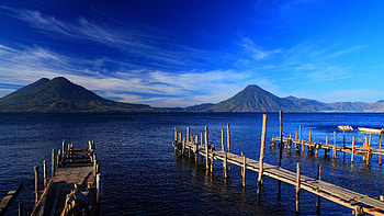 Pier, nature, water, lake HD wallpaper