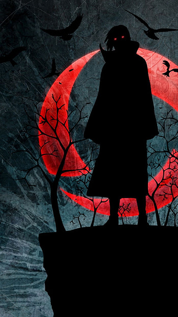 Itachi uchiha, red, magenta HD phone wallpaper