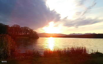 Beautiful Sunset, japanese, scenery, japan, clouds, sky, nature, lake, sunset HD wallpaper