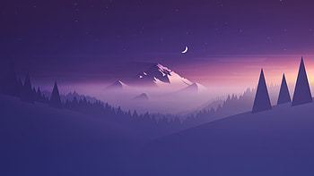 Mountains Minimalists , minimalism, minimalist, mountains, artist, artwork, digital-art HD wallpaper