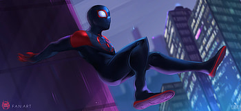 SpiderMan Into The Spider Verse 2018 Fan Art, spiderman-into-the-spider-verse, 2018-movies, movies, spiderman, animated-movies, artwork, artist, deviantart HD wallpaper