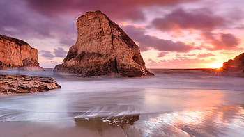 Ocean Rocks Beach Sea Coast , ocean, beach, sea, coast, nature HD wallpaper