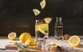 Lemon Water, water, refreshing, drink, lemon HD wallpaper