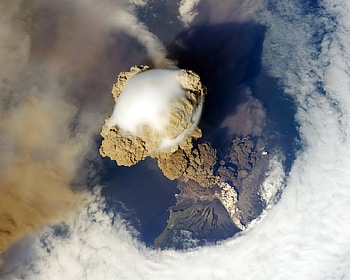 Eruption, ash, volcano, cloud HD wallpaper
