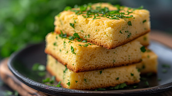 Homemade Cornbread | Freshly Baked Background, cornbread, food, baking, herbs, comfort food HD wallpaper