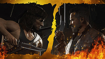 Rambo Vs Terminator Mortal Kombat 11, mortal-kombat-11, mortal-kombat, 2020-games, games, rambo HD wallpaper