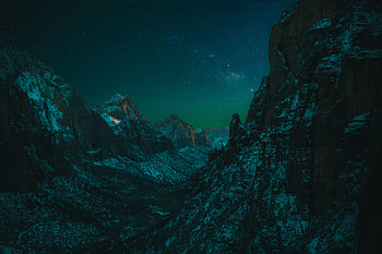 Starry Night In Zion National Park , national-park, nature, night HD wallpaper
