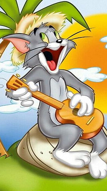 Tom And Jerry, Guitar, Instrument HD phone wallpaper