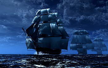 Ship, Fantasy, Pirate HD wallpaper