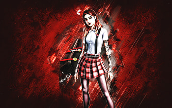 Fortnite Pepper Thorne Skin, Fortnite, main characters, red stone background, Pepper Thorne, Fortnite skins, Pepper Thorne Skin, Pepper Thorne Fortnite, Fortnite characters HD wallpaper