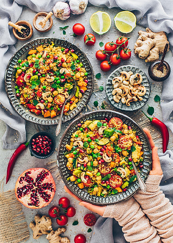 Quinoa dish, Oriental flavors, Chickpeas recipe, Bianca Zapatka HD phone wallpaper