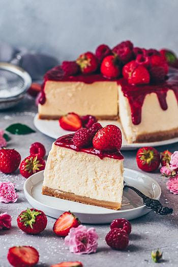 Cheesecake delight, Vegan version, Bianca Zapatka recipe, Creamy indulgence HD phone wallpaper