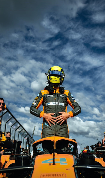 Lando, Norris, nuvola, McLaren HD phone wallpaper