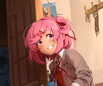 Natsuki - Doki Doki Literature Club!, Natsuki (Doki Doki Literature Club!), video game, Doki Doki Literature Club! HD wallpaper