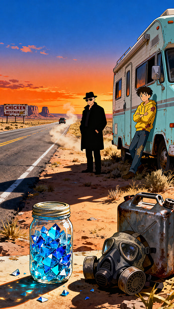 Blue Crystal Road — Breaking Bad Desert, Breaking Bad, Anime, desert HD phone wallpaper