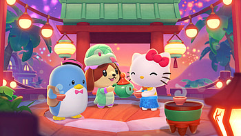 Hello Kitty Island Adventure Ultra : Charming Tea Time Scene, Hello Kitty Island Adventure, Hello Kitty HD wallpaper