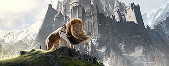 Susan And Aslan The Chronicles Of Narnia Extended, narnia, lion, fantasy, artist, artwork, digital-art, deviantart HD wallpaper