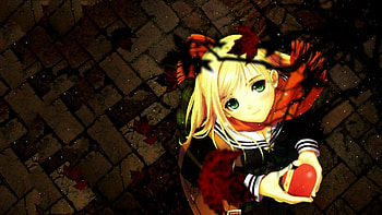 Anime, Girl, Present, Gift, Heart, Blonde HD wallpaper
