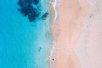 Nature, View From Above, Shore, Bank, Ocean, Foam, Surf HD wallpaper