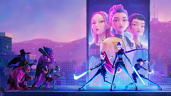 Neon K-Pop Demon Hunters —, KPop Demon Hunters HD wallpaper