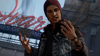 inFAMOUS: Second Son, PS4 Pro power, R screens, Seattle's famous gum wall HD wallpaper