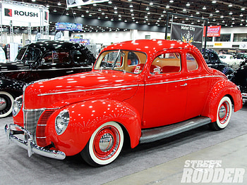1940 Ford Coupe, White Walls, Classic, Ford, Red HD wallpaper