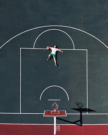 Sports, Basketball, View From Above, Playground, Platform, Basketball Playground, Basketball Court, Basketball Player HD phone wallpaper