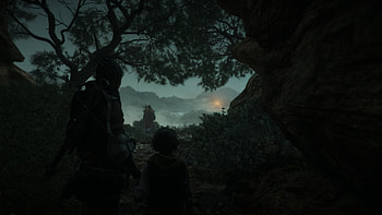 Amicia and Hugo near the ocean, Hugo de Rune, Amicia de Rune, video game, A Plague Tale: Requiem HD wallpaper