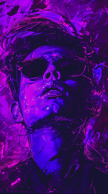 Purple Haze Cool Vibes, Cool, purple, portrait, Digital Art, Abstract, abstract purple HD phone wallpaper
